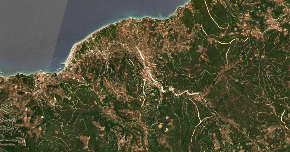 Carte satellite de Goúves