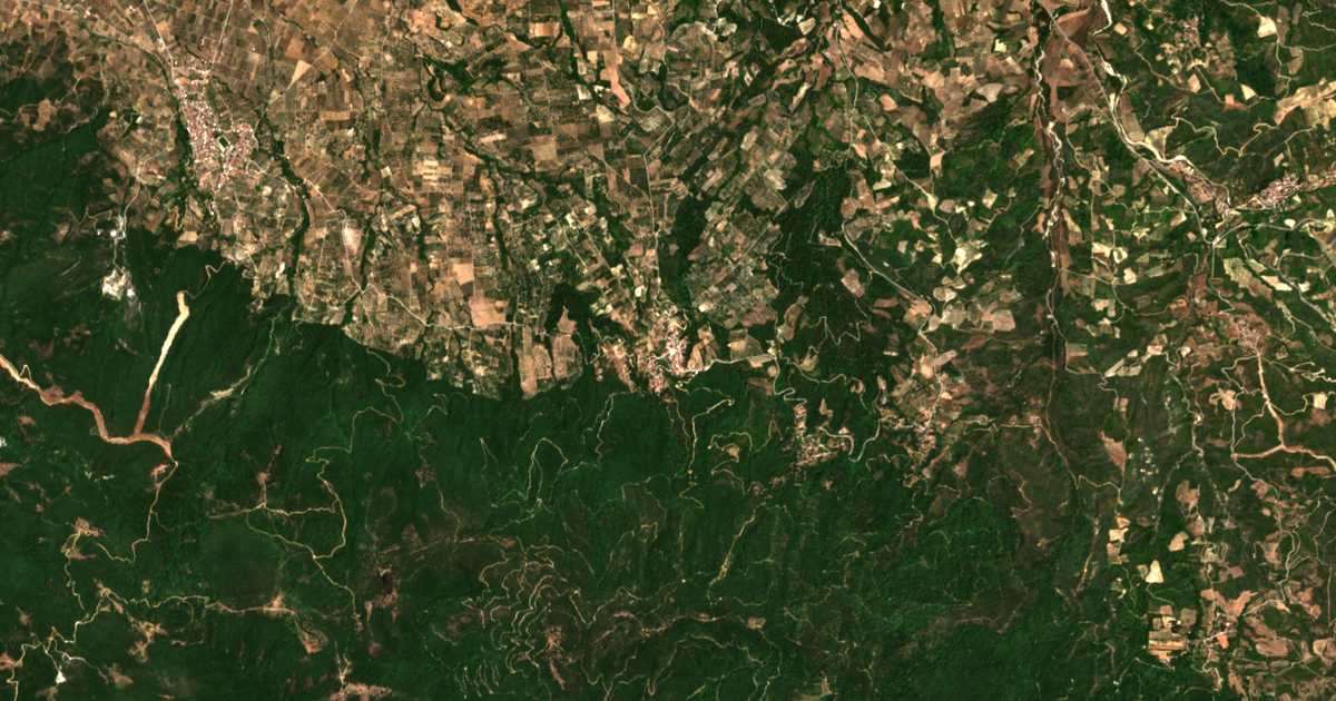 Carte satellite de Kastaniótissa