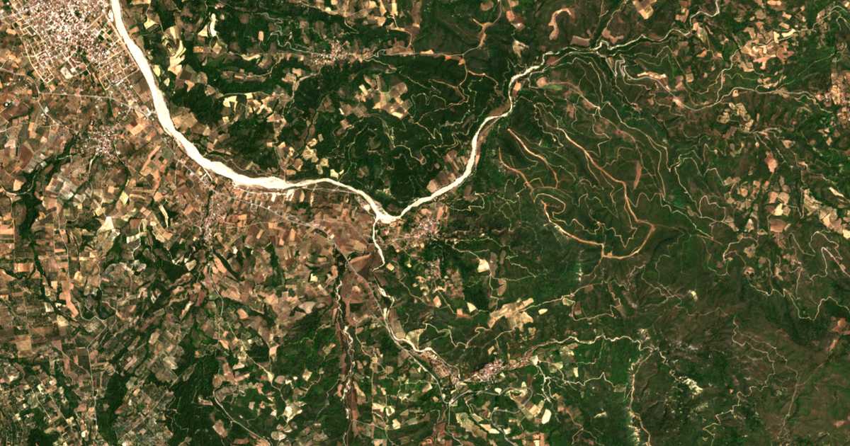 Carte satellite de Káto Monokaryá