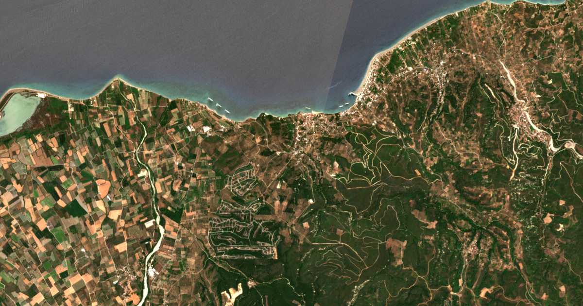 Carte satellite de Kefalés