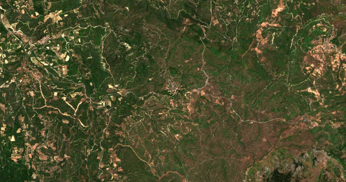 Carte satellite de Kokkinomiliá