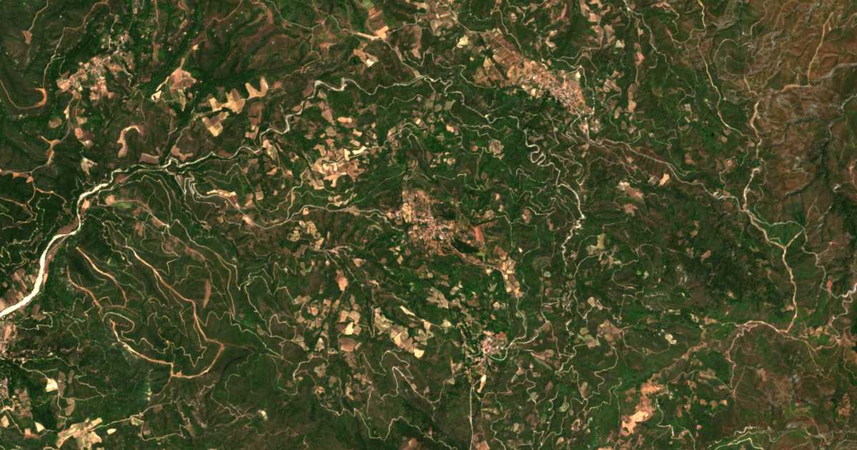 Carte satellite de Miléai