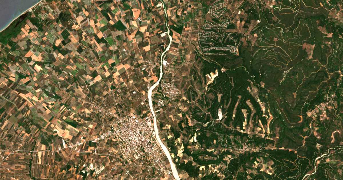 Carte satellite de Néa Sinasós