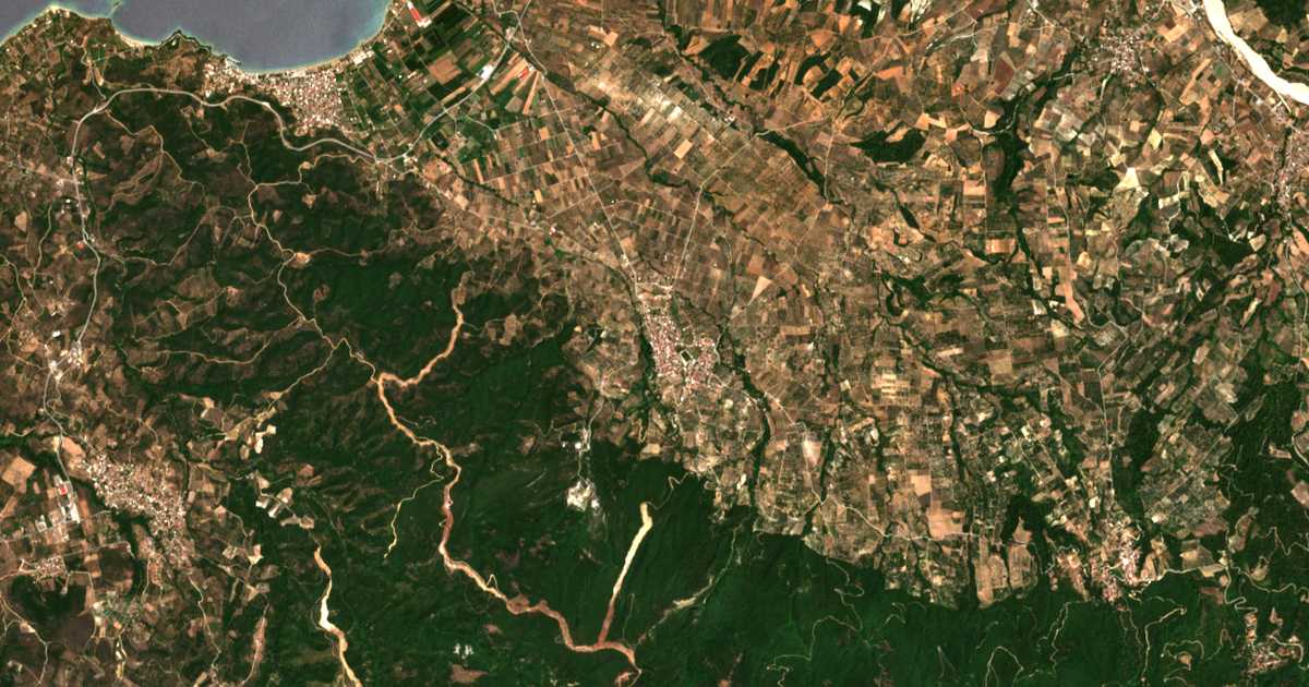 Carte satellite de Taxiárchis