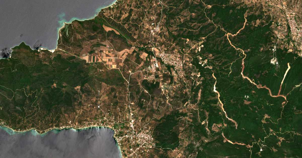 Carte satellite de Varvára
