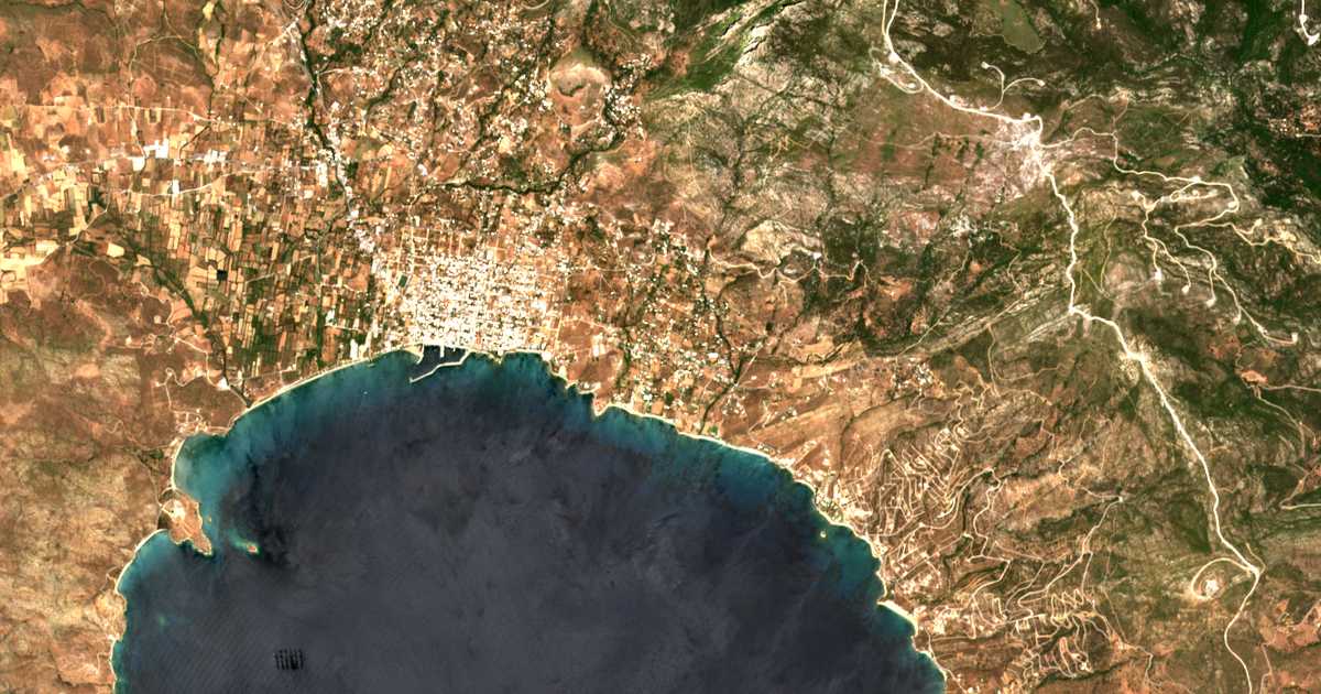 Carte satellite de Aetós