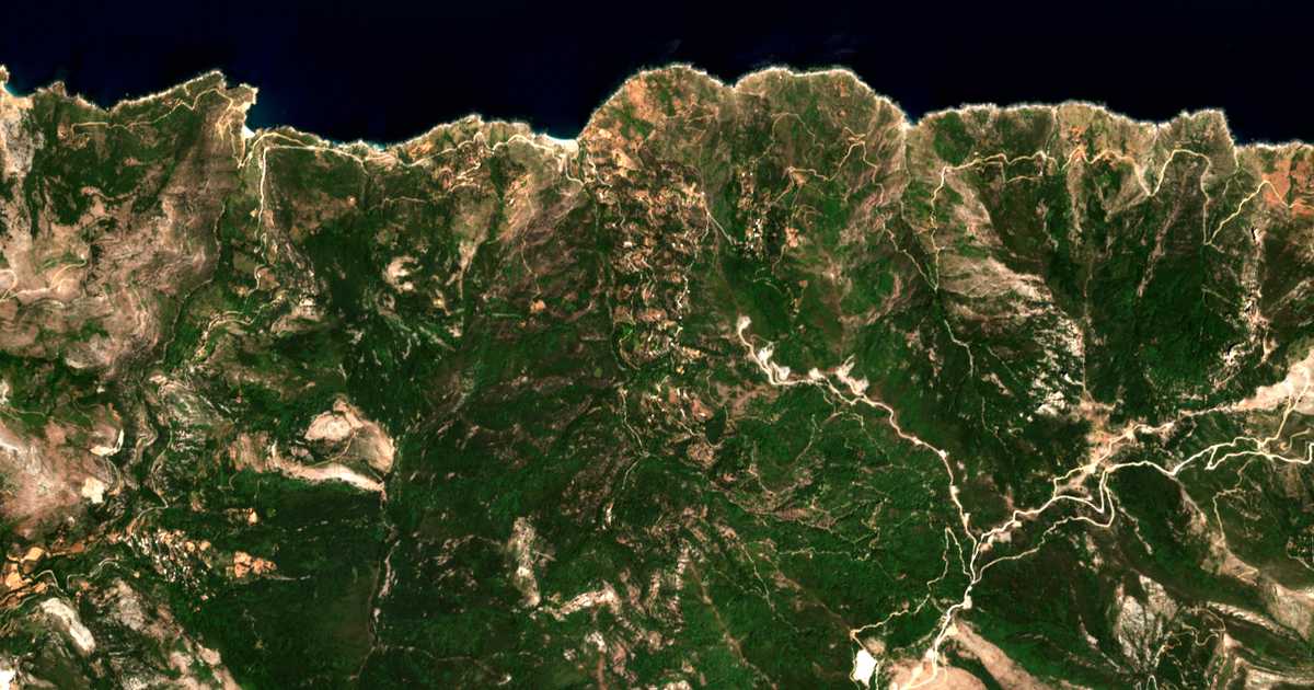 Carte satellite de Kallianós
