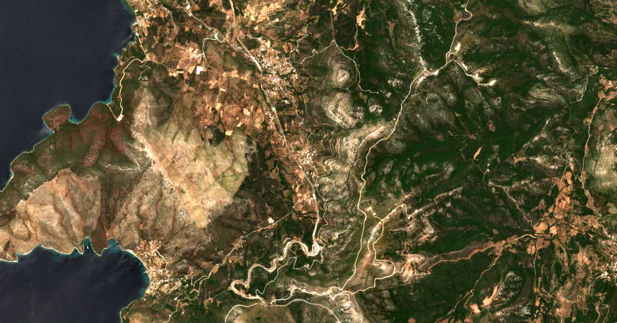 Carte satellite de Kápsala