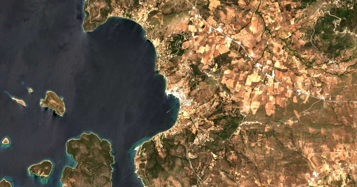 Carte satellite de Marmári