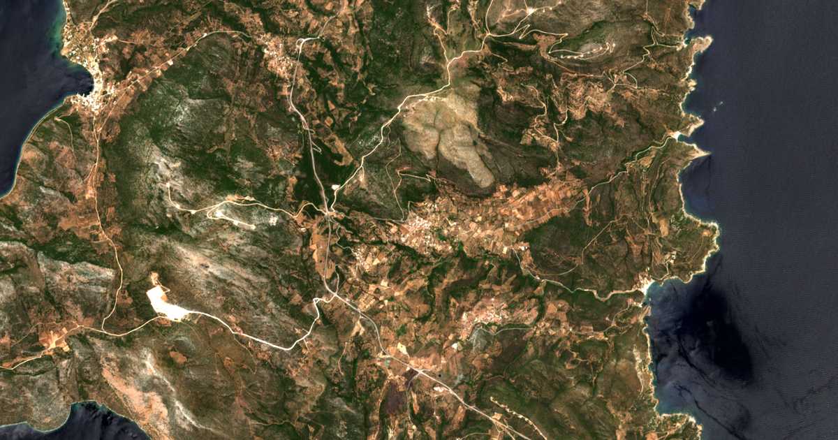 Carte satellite de Mesochória