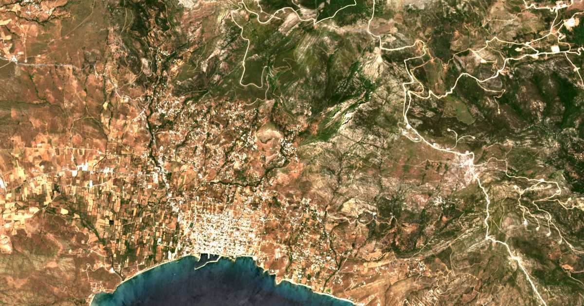 Carte satellite de Mýloi
