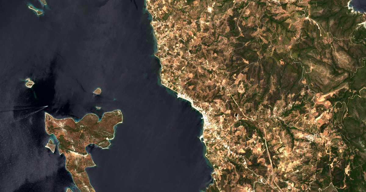 Carte satellite de Néa Stýra