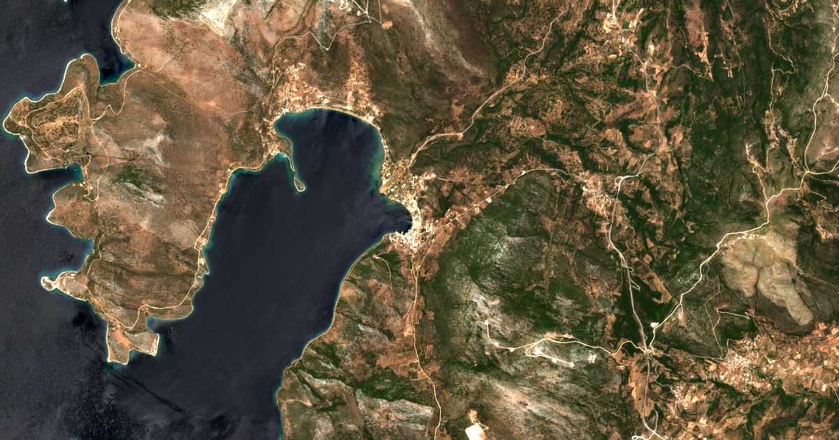 Carte satellite de Panagía