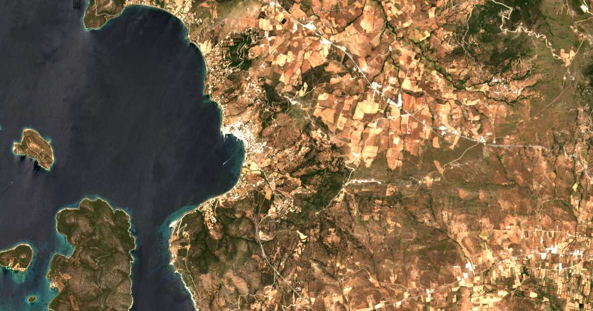 Carte satellite de Panagía