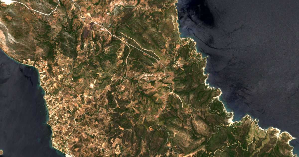 Carte satellite de Polypótamos