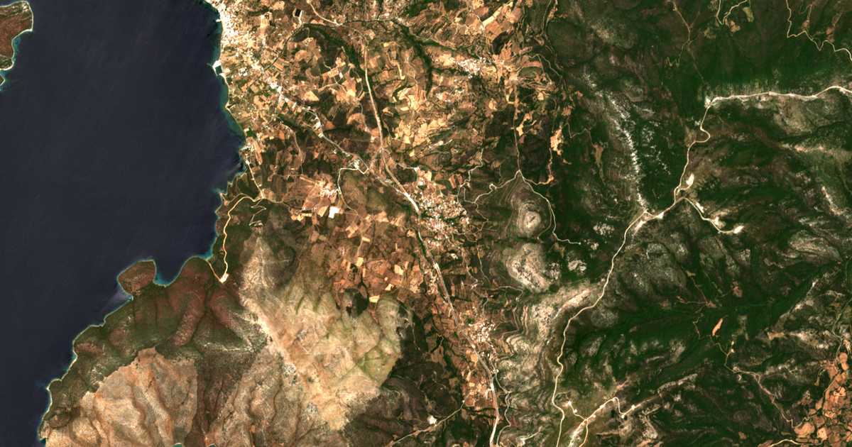 Carte satellite de Styra