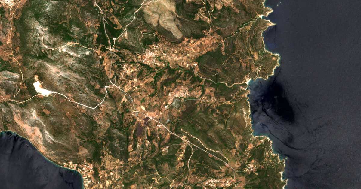 Carte satellite de Tsakaíoi