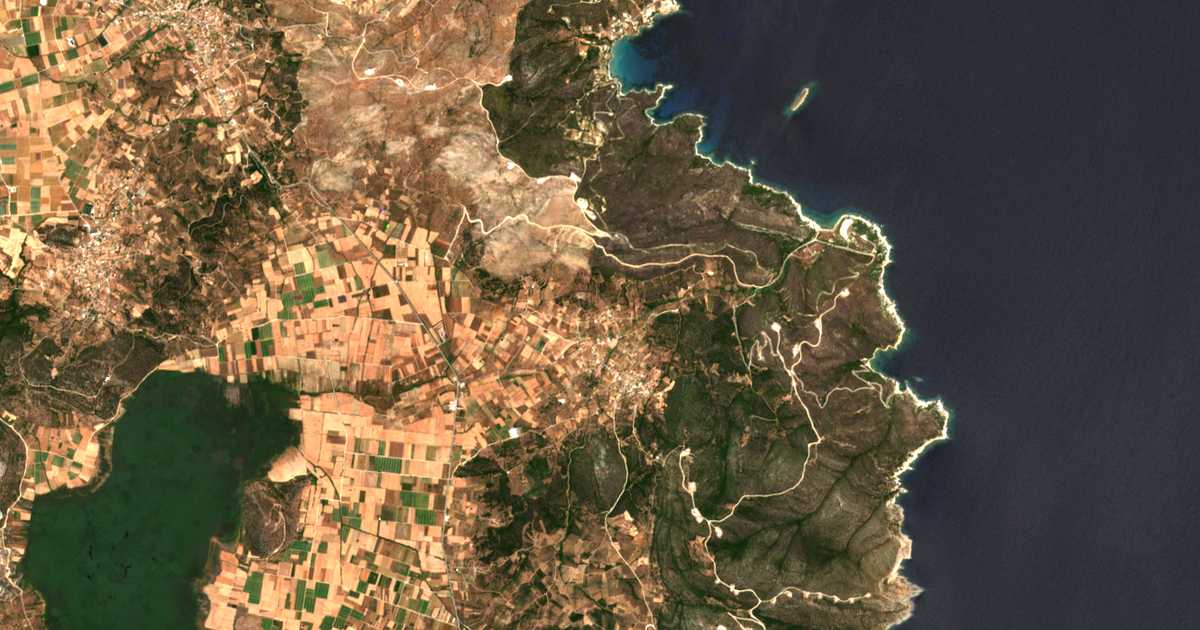 Carte satellite de Alónia
