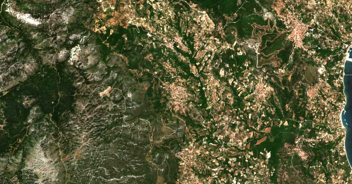 Carte satellite de Androniáni