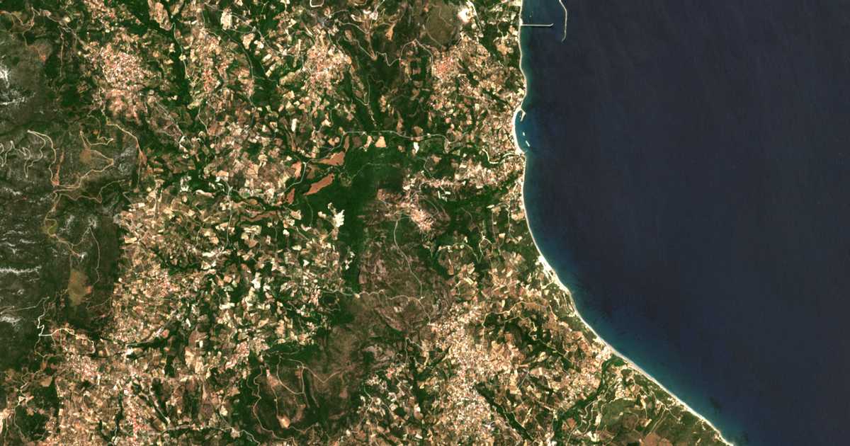 Carte satellite de Áno Potamiá