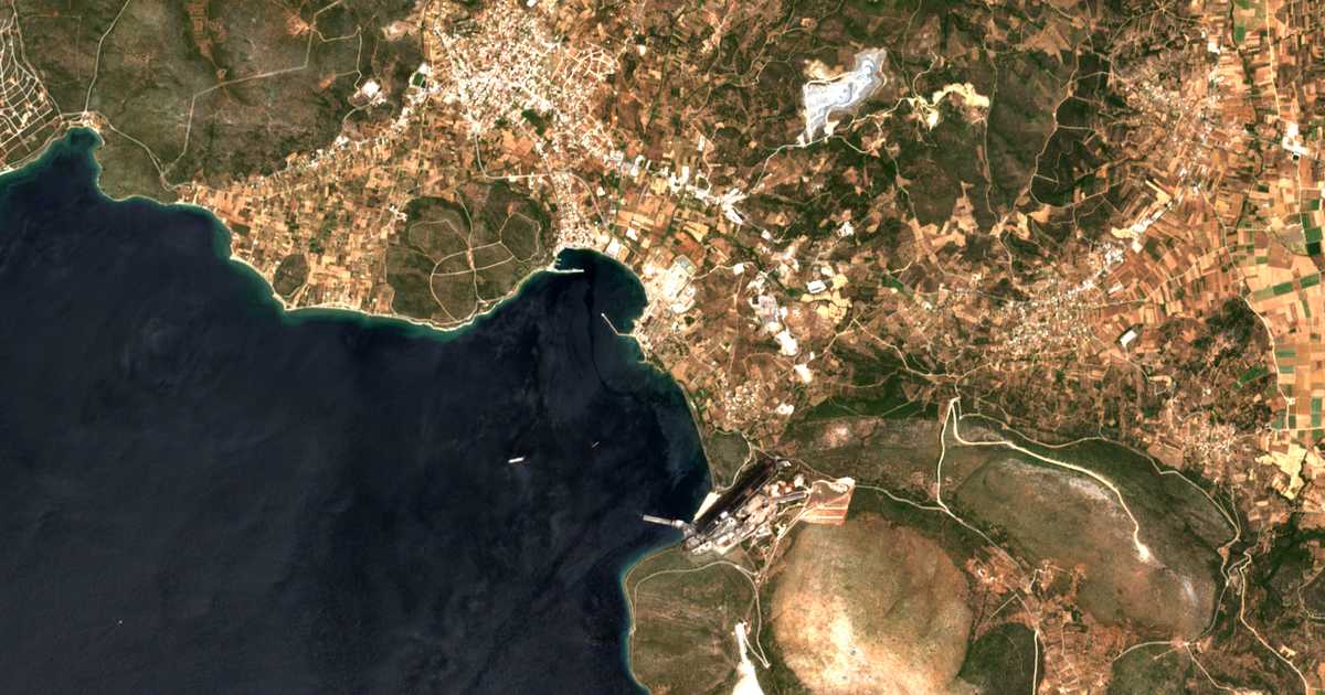 Carte satellite de Anthoúpoli
