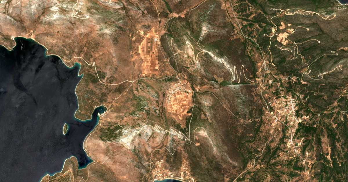 Carte satellite de Argyrón