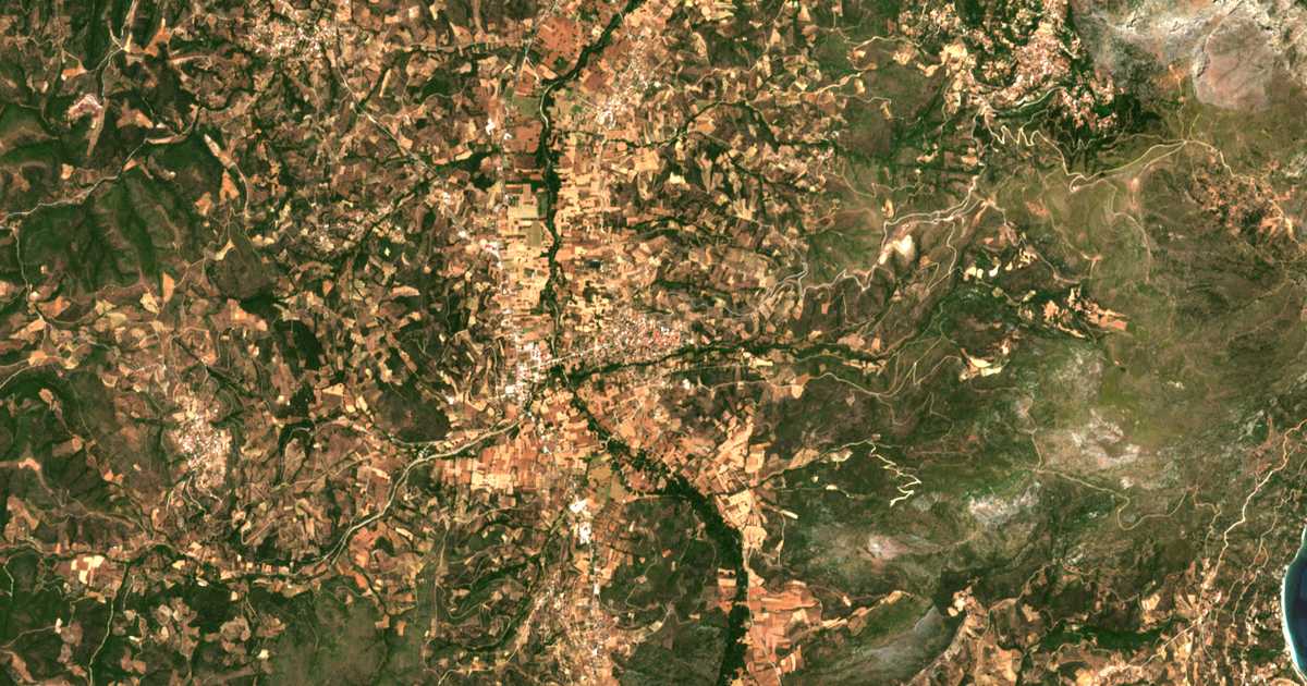 Carte satellite de Avlonári