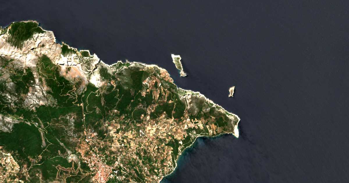 Carte satellite de Chilí