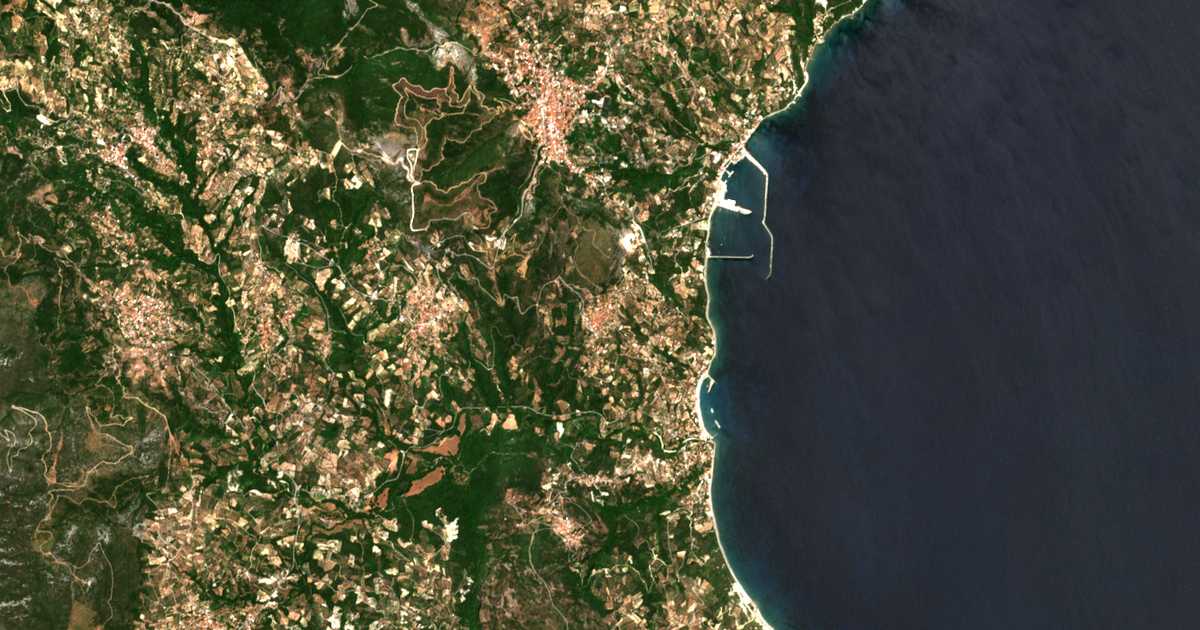 Carte satellite de Enoría