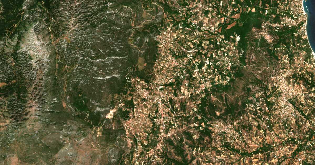 Carte satellite de Giánnides