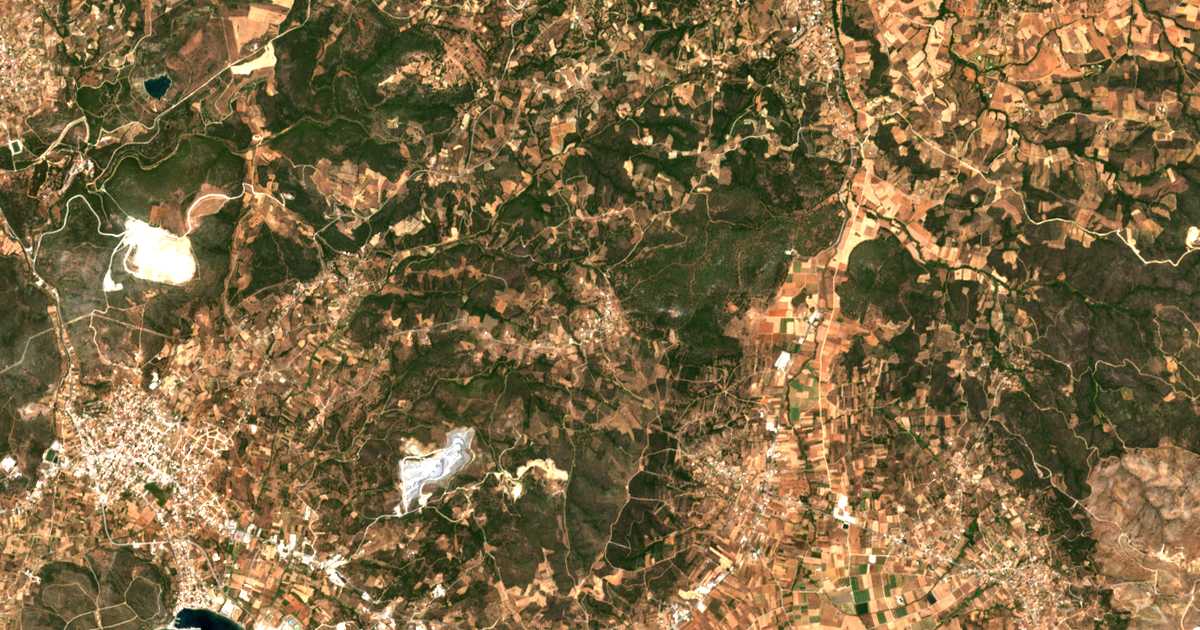 Carte satellite de Katakalós