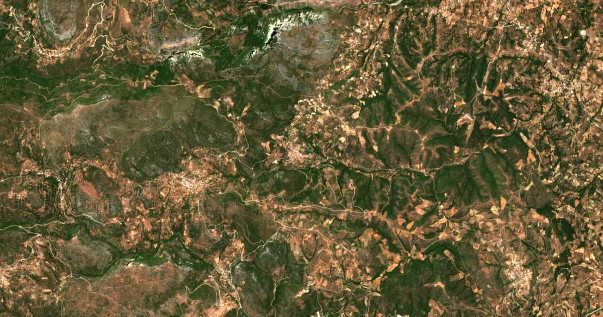 Carte satellite de Kremastós