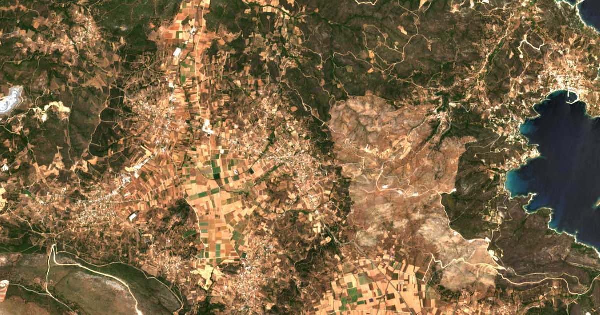 Carte satellite de Kriezá