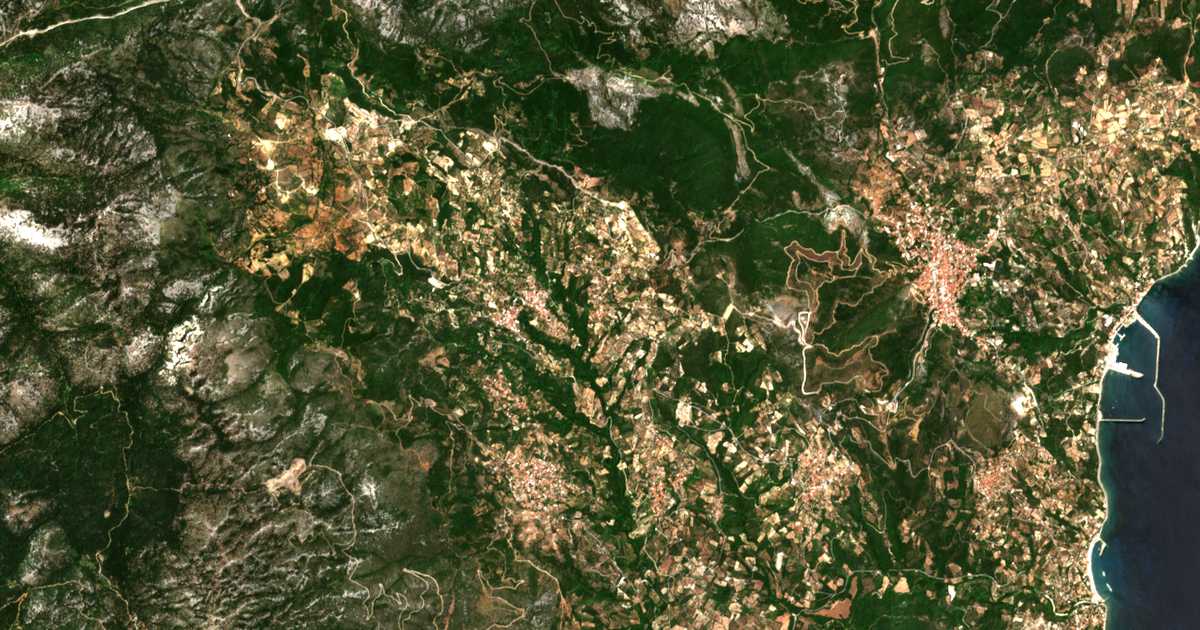 Carte satellite de Maletiáni
