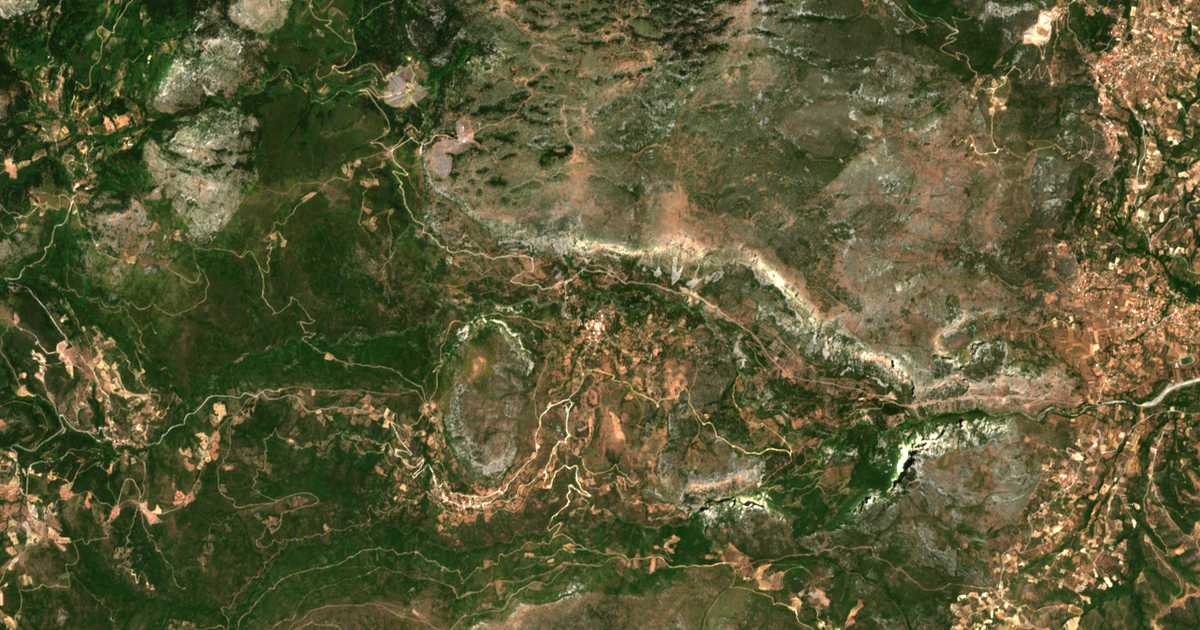 Carte satellite de Maníkia
