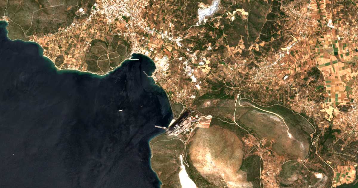 Carte satellite de Miláki