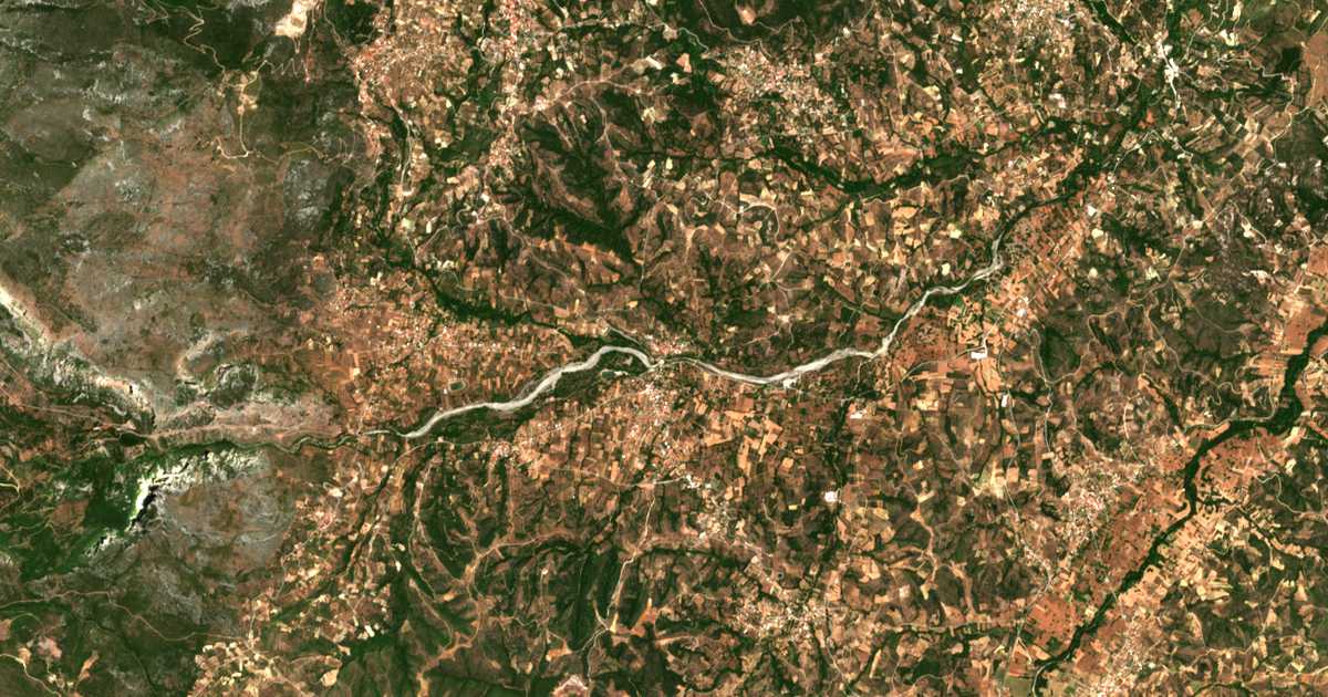Carte satellite de Monódri