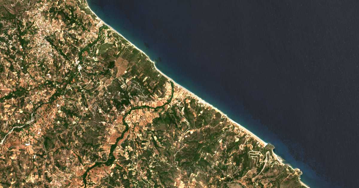 Carte satellite de Mourterí