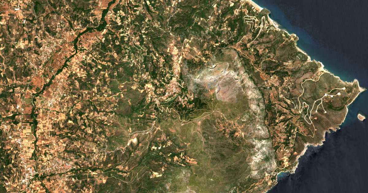 Carte satellite de Oktoniá