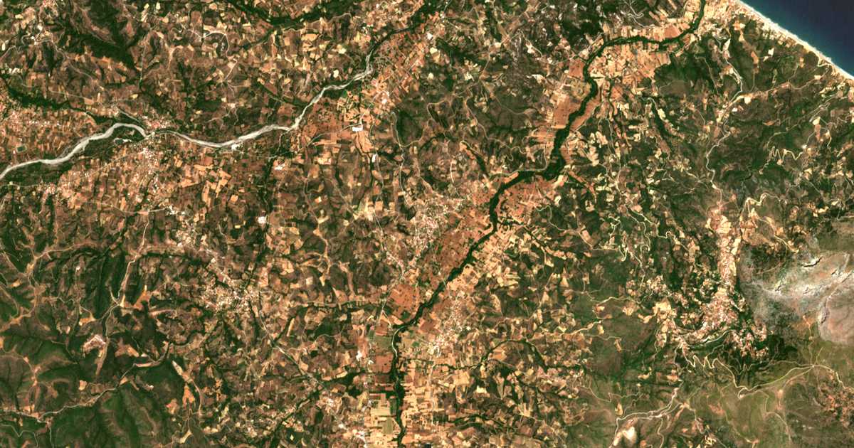 Carte satellite de Ório