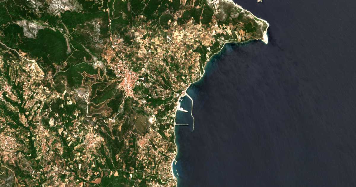 Carte satellite de Paralía