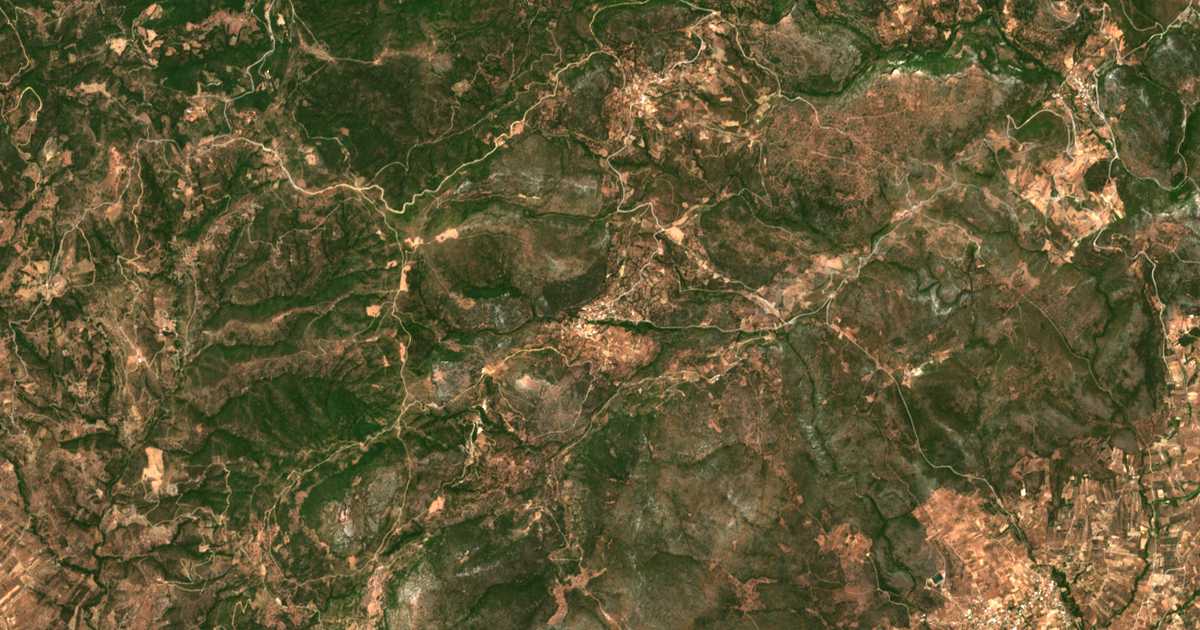 Carte satellite de Parthénion