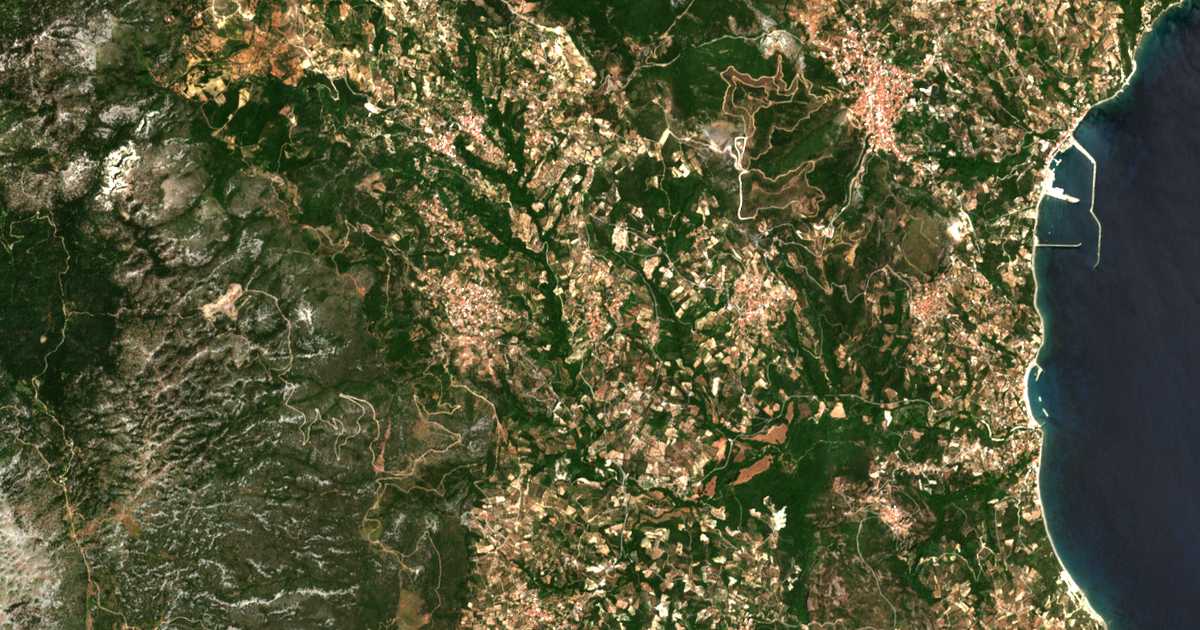 Carte satellite de Pýrgos