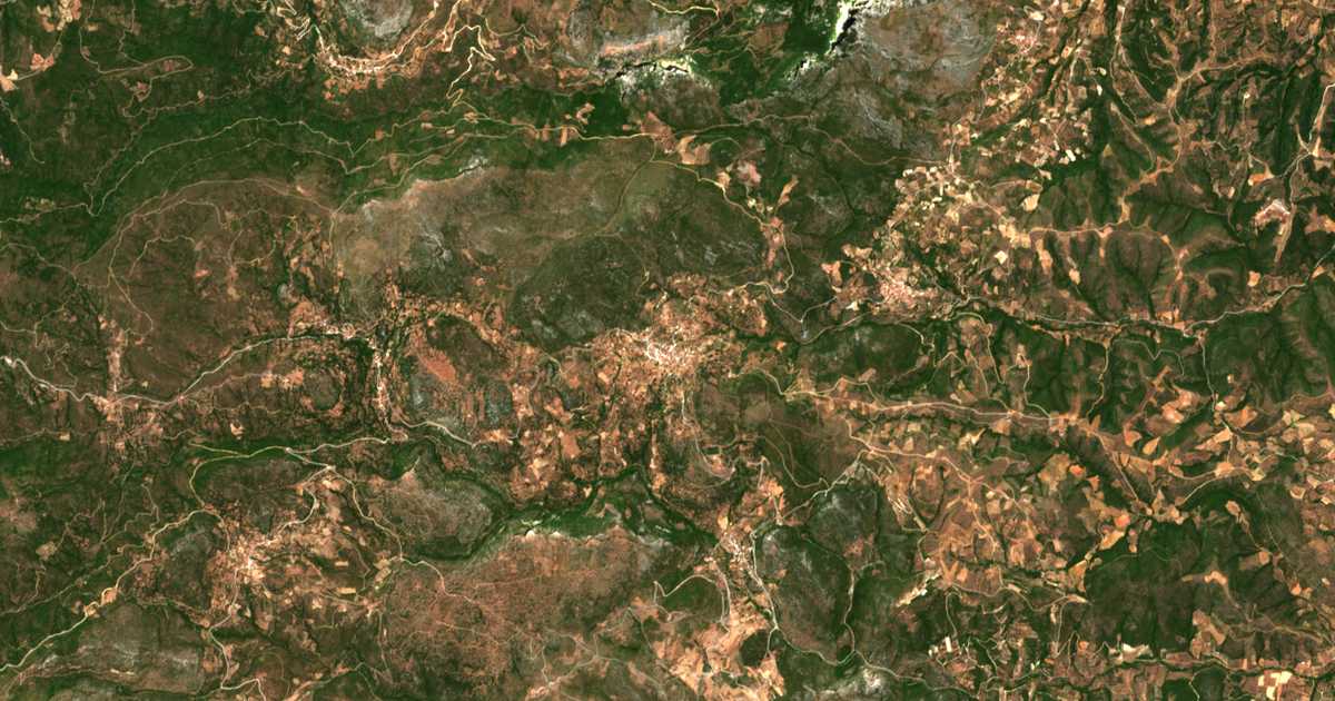 Carte satellite de Trachíli