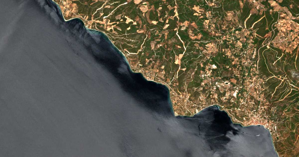 Carte satellite de Chrónia