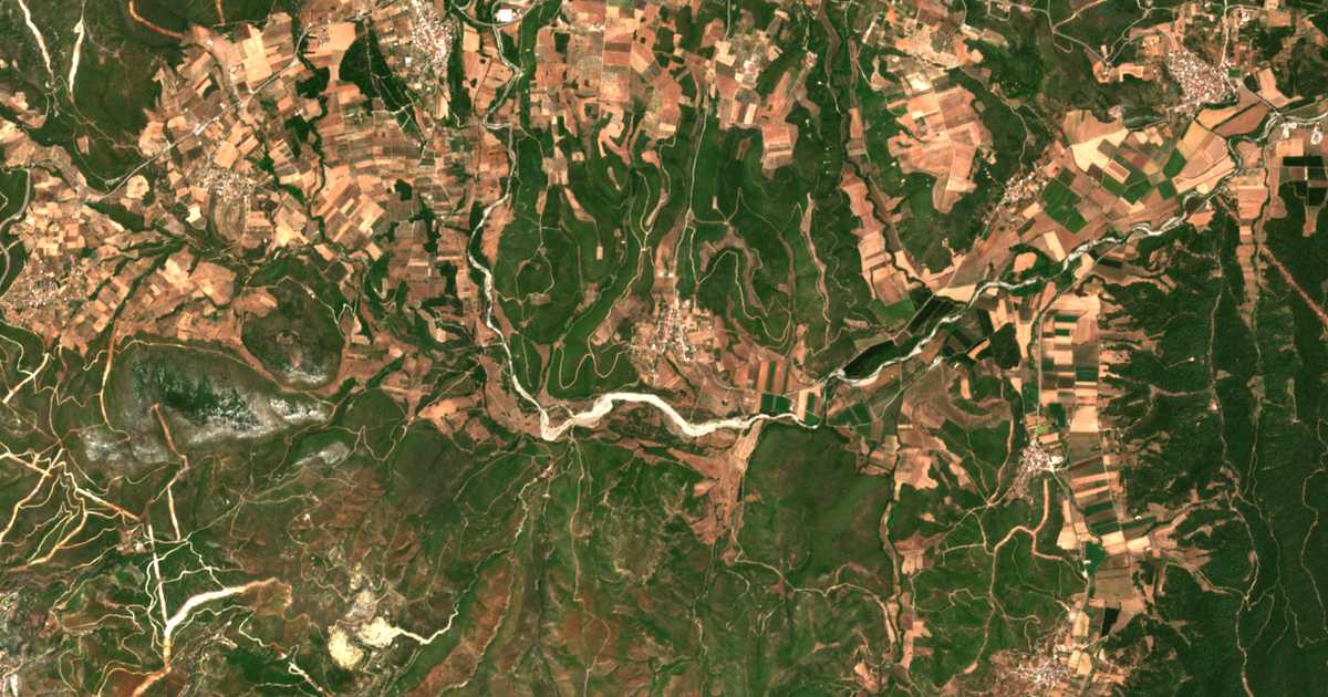 Carte satellite de Farákla