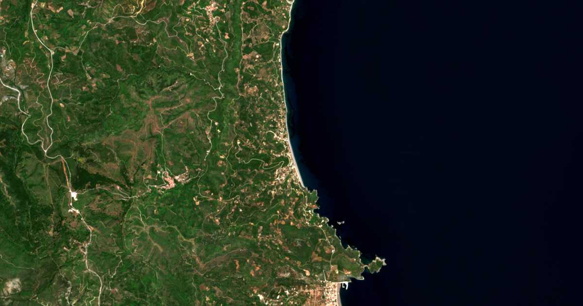Carte satellite de Fragkáki