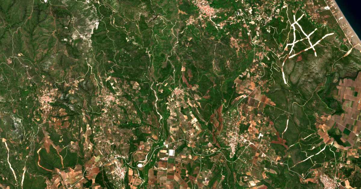 Carte satellite de Kerámeia