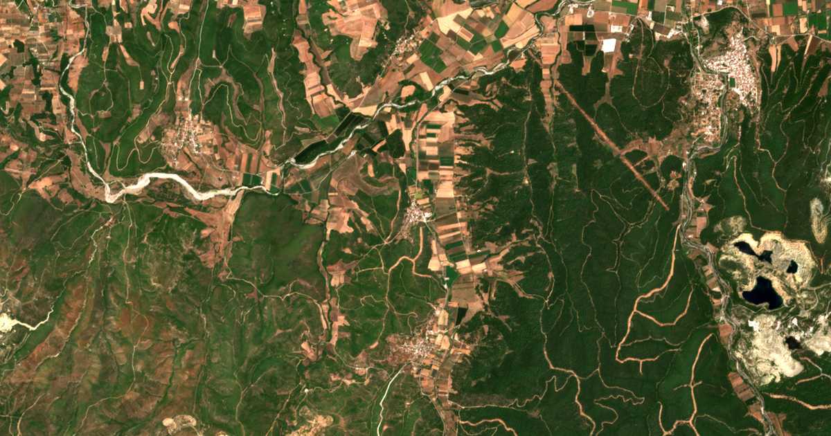 Carte satellite de Metóchion