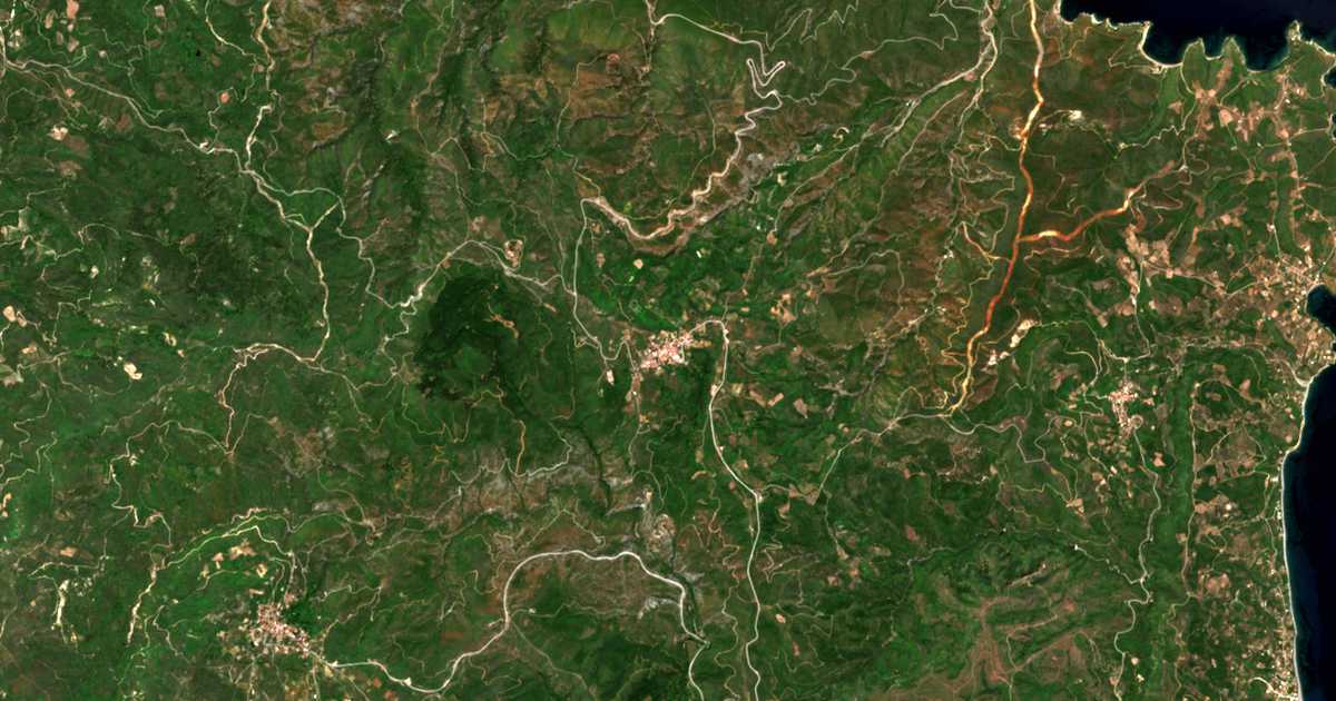 Carte satellite de Pappádes